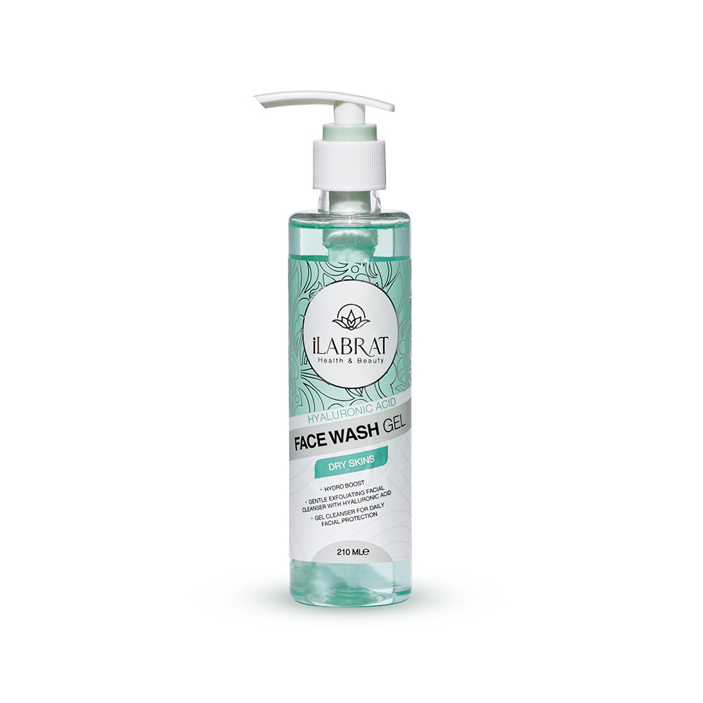 ژل شستشوی صورت ایلابرت مدل هیالورونیک اسید مناسب پوست خشک