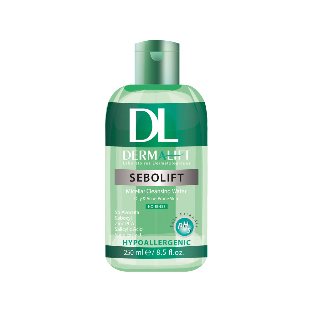 میسلار  واتر درمالیفت مدل Sebolift مناسب پوست چرب