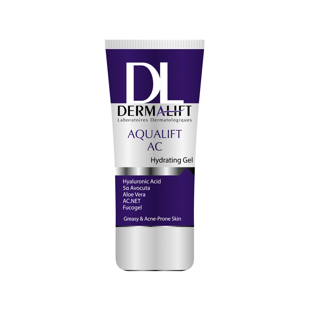 کرم ژل آبرسان درمالیفت مدل Aqualift AC مناسب پوست چرب