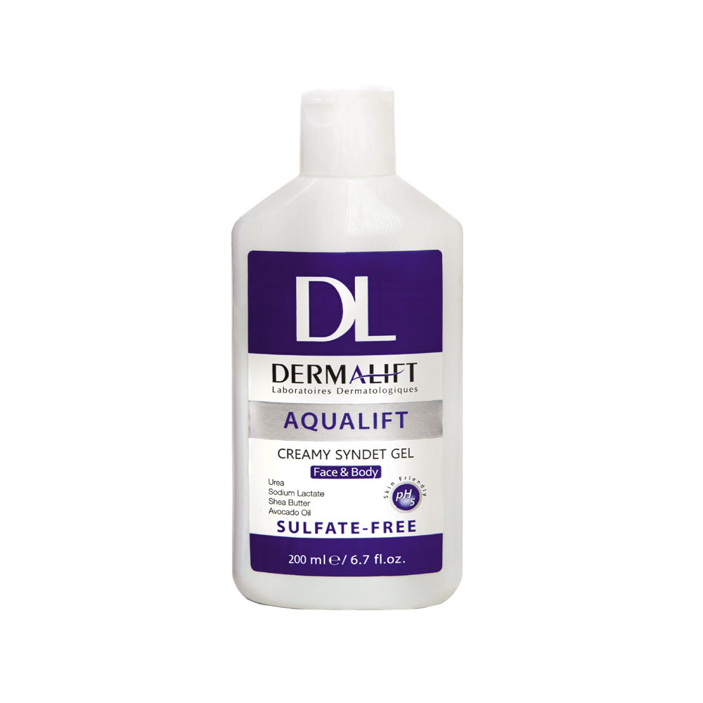 ژل شستشوی مرطوب کننده درمالیفت مدل Aqualift مناسب پوست خشک