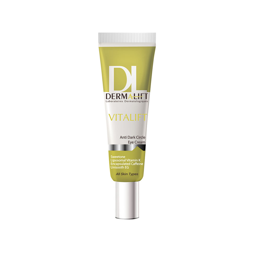کرم ضد تیرگی دور چشم درمالیفت مدل Vitalift
