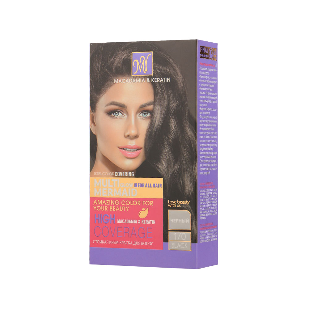 کیت رنگ مو زنانه مای شماره 1.0 مشکی 50میل