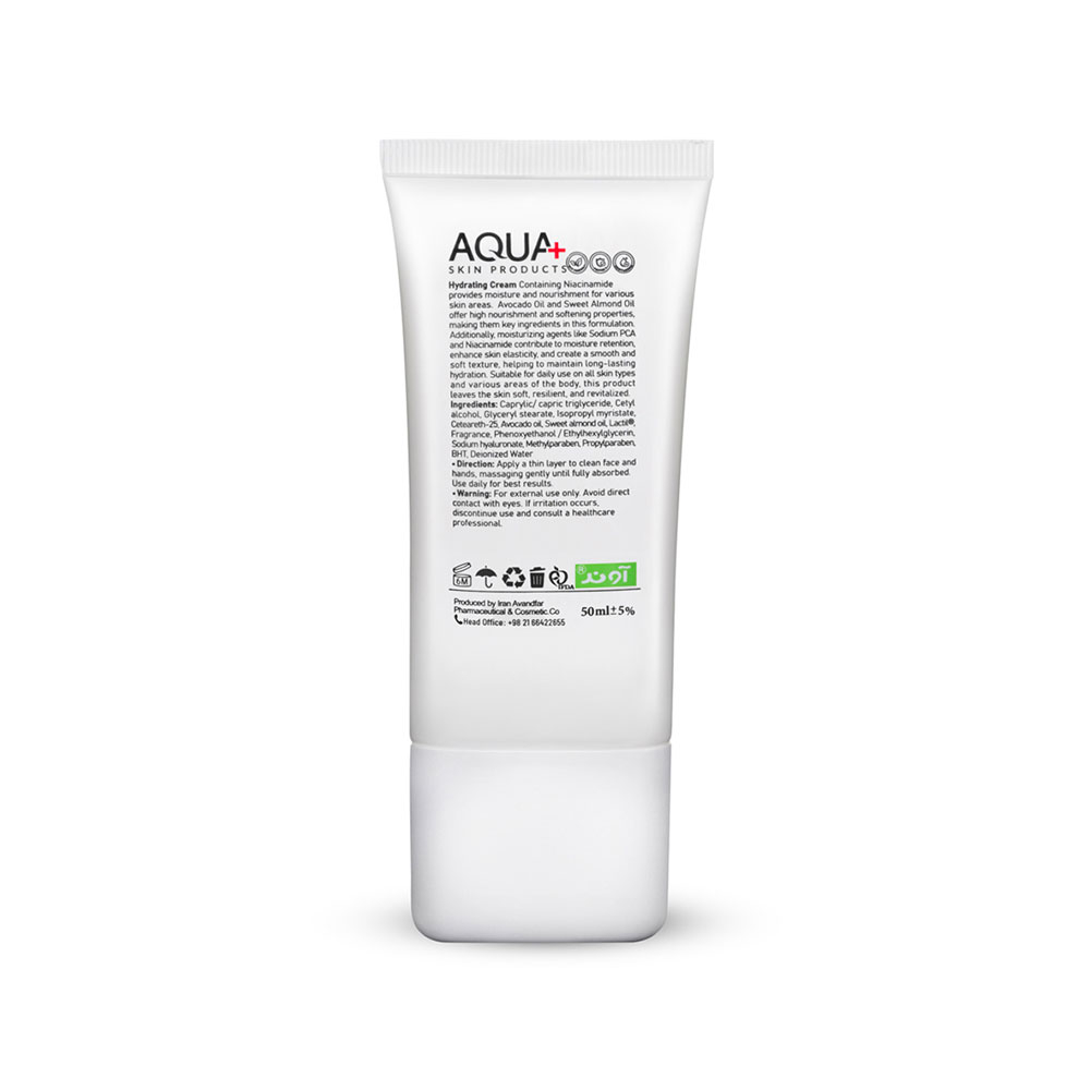 کرم تیوپی آبرسان آکوا پلاس حاوی ویتامین B5 مناسب پوست خشک و حساس50میل