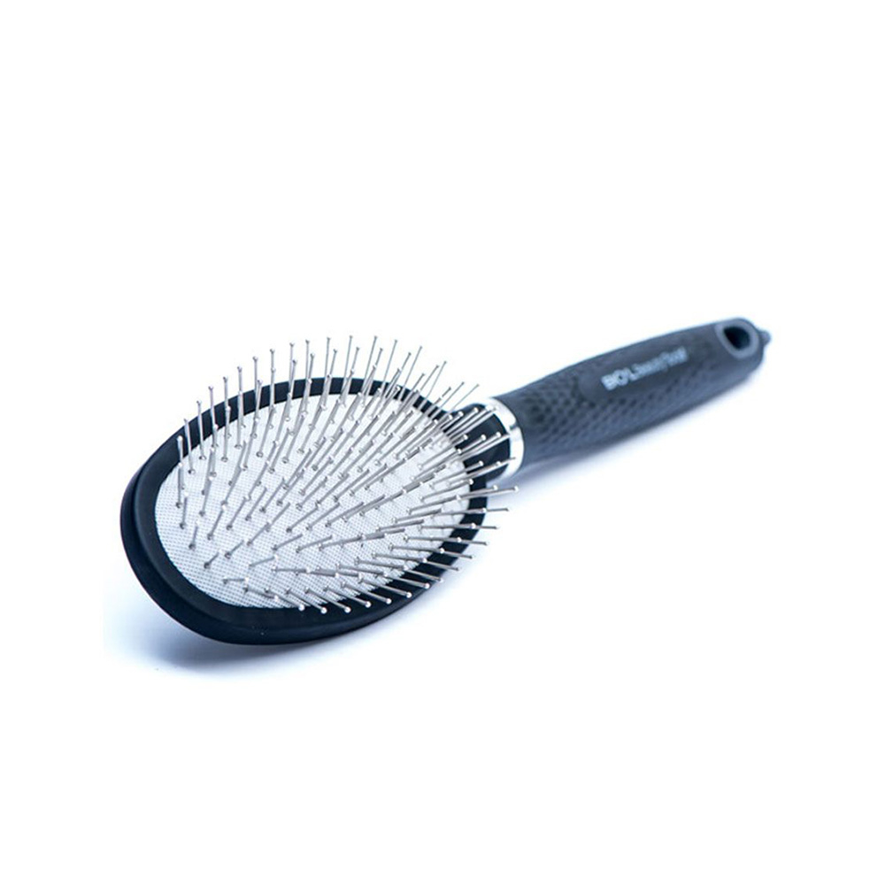 برس مو سوزن فلزی بیضی بزرگ بیول مدل Graphite Style