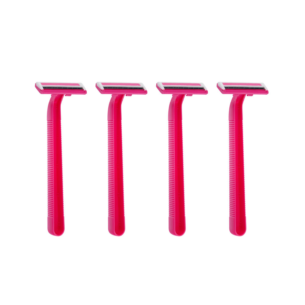 خودتراش زنانه 2 لبه مستر شیو مدل Sense 2 بسته 4عددی