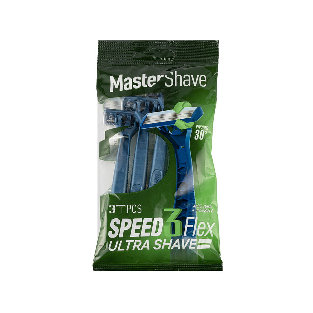 خودتراش سه لبه مستر شیو مدل Speed 3 بسته 3 عددی