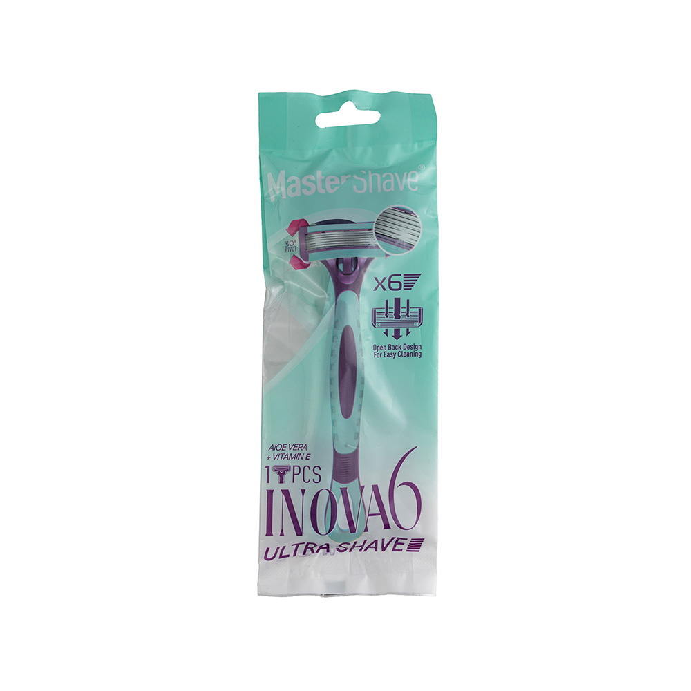 خودتراش زنانه 6 لبه مستر شیو مدل Inova 6 بسته 1 عددی