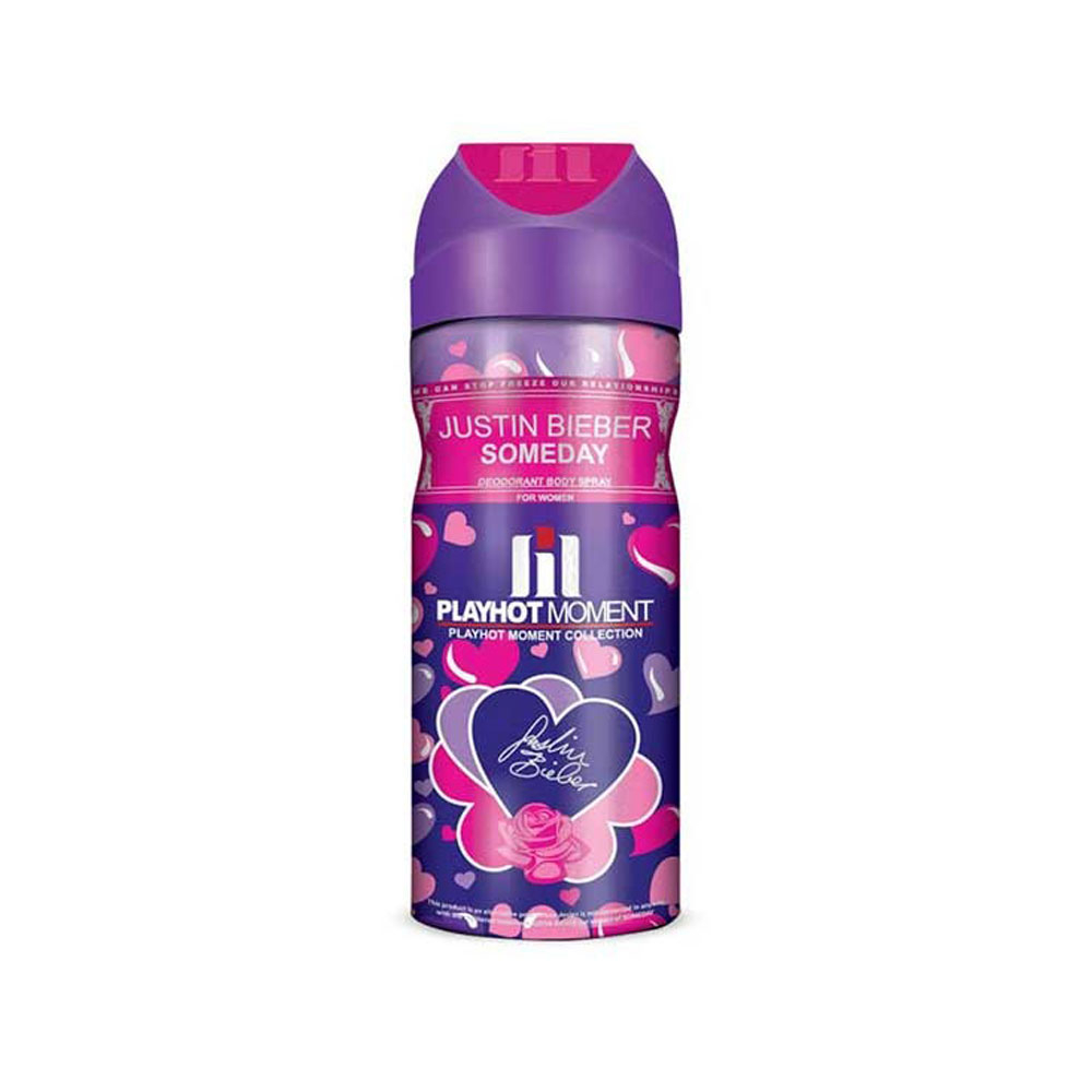 اسپری دئودورانت زنانه جاستین بیبر پلی هات مومنت