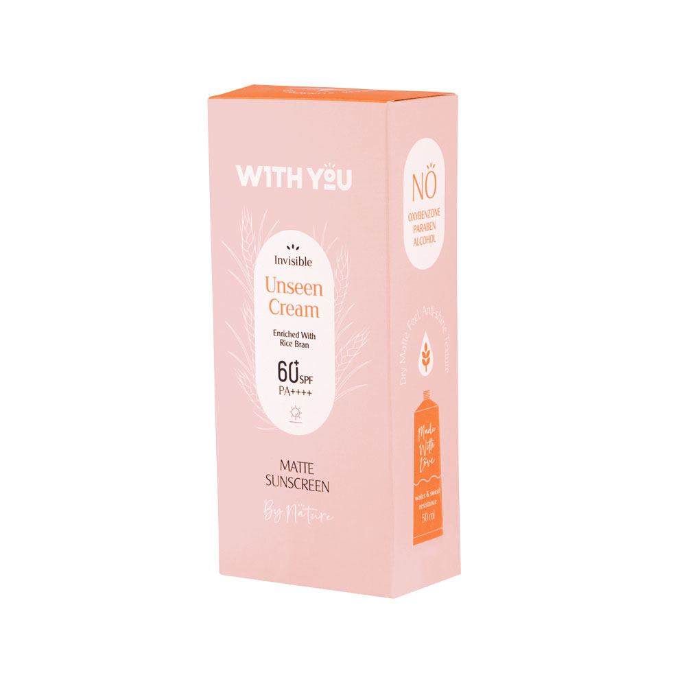 ضد آفتاب کرمی بی رنگ spf 60 ویت یو50میل