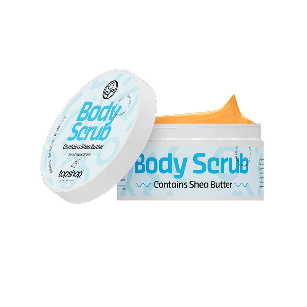 اسکراب بدن تاپ شاپ حاوی روغن شی باتر 200میل