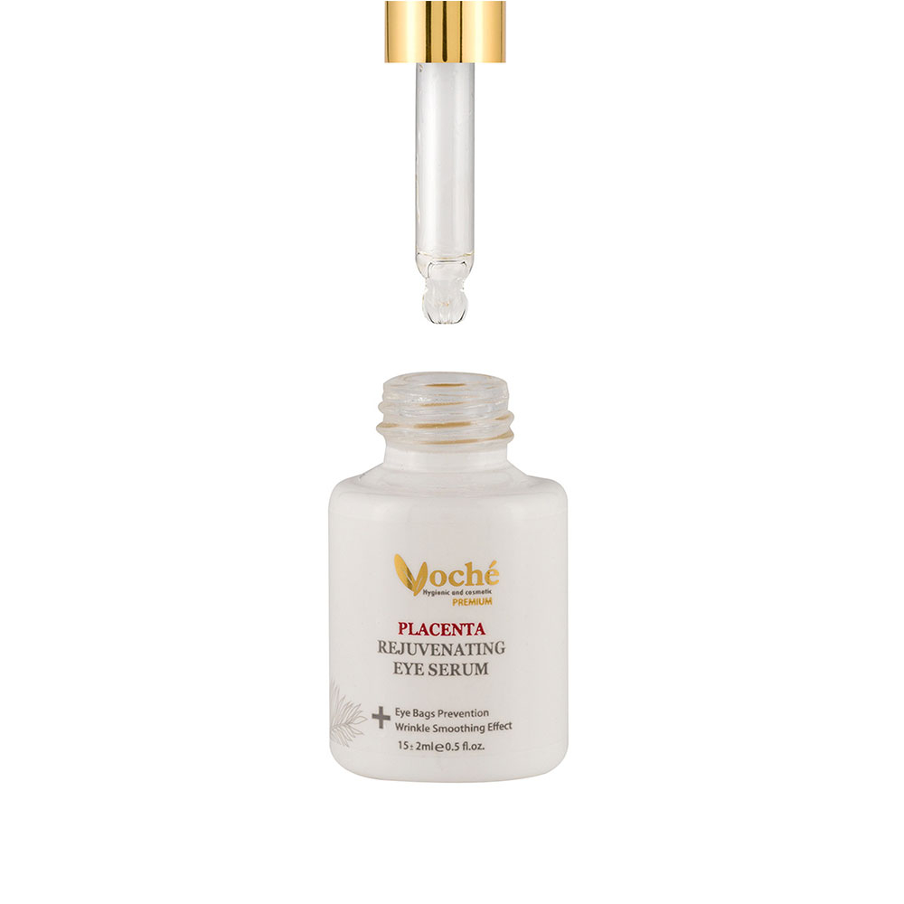 سرم ضد چروک دور چشم وچه حاوی عصاره پلاسنتا نیلوفر آبی