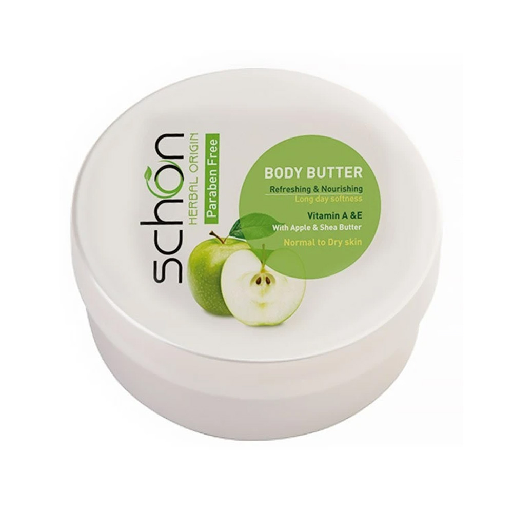 کره بدن شون حاوی عصاره سیب سبز مناسب پوست خشک و نرمال