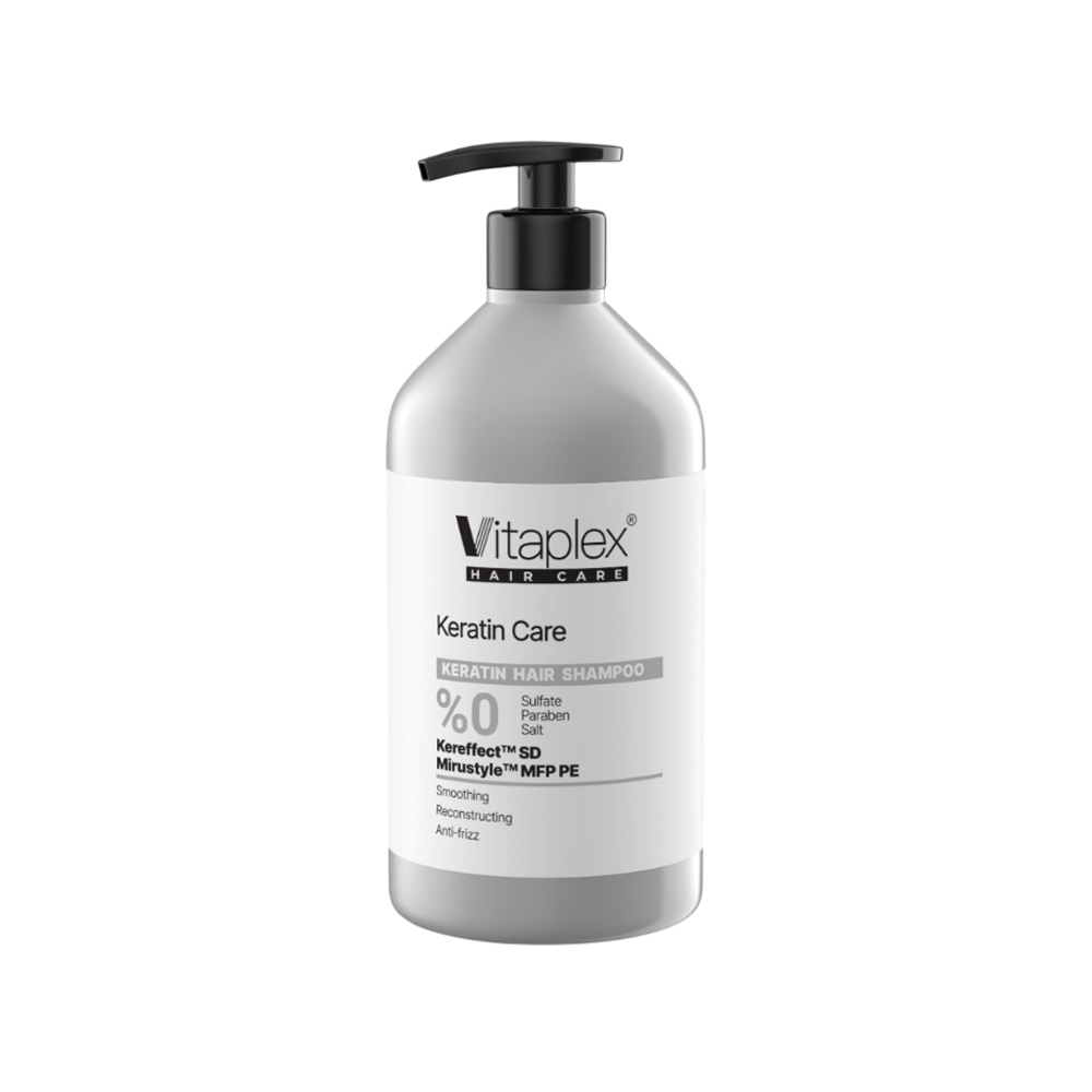 شامپو کراتین ویتاپلکس فاقد سولفات مناسب مو کراتین شده