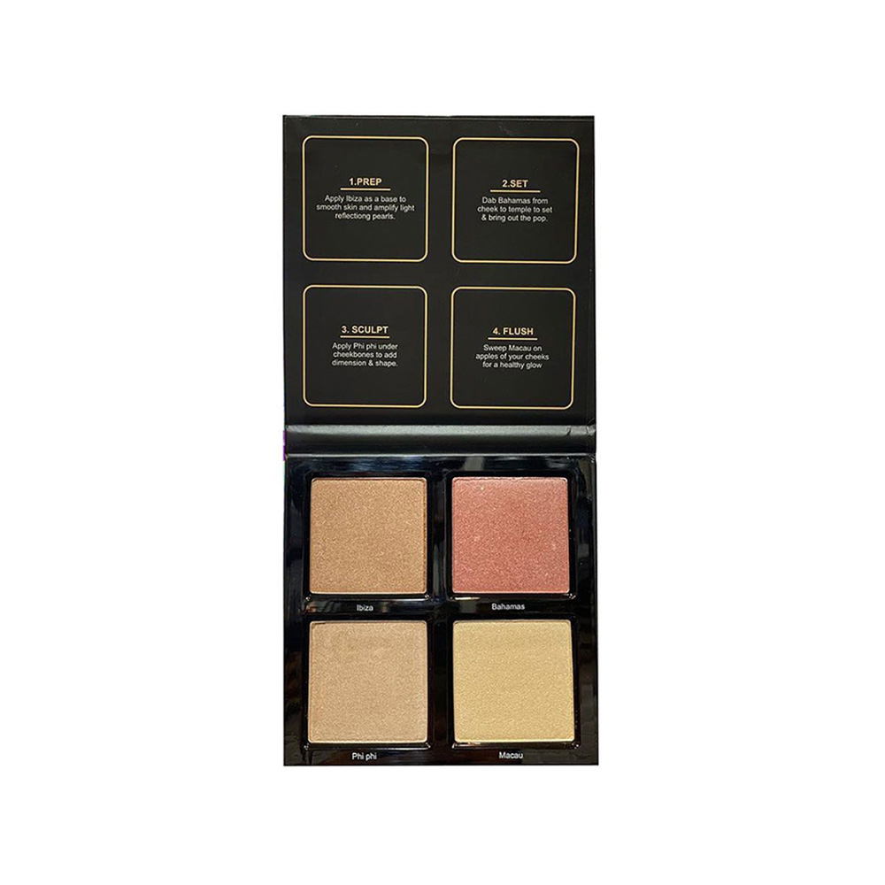 پالت هایلایتر 4 رنگ کاپرا