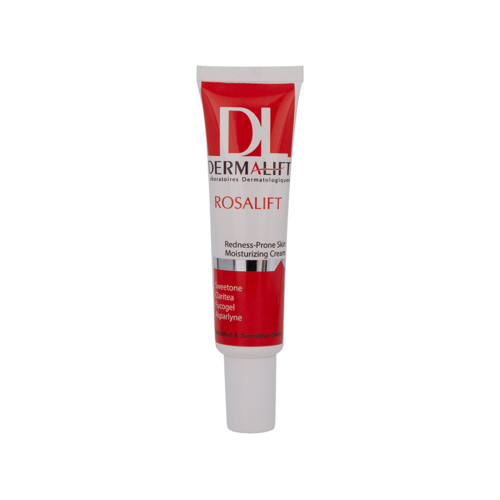 کرم مرطوب کننده و ضد قرمزی درمالیفت مدل Rosalift مناسب پوست حساس