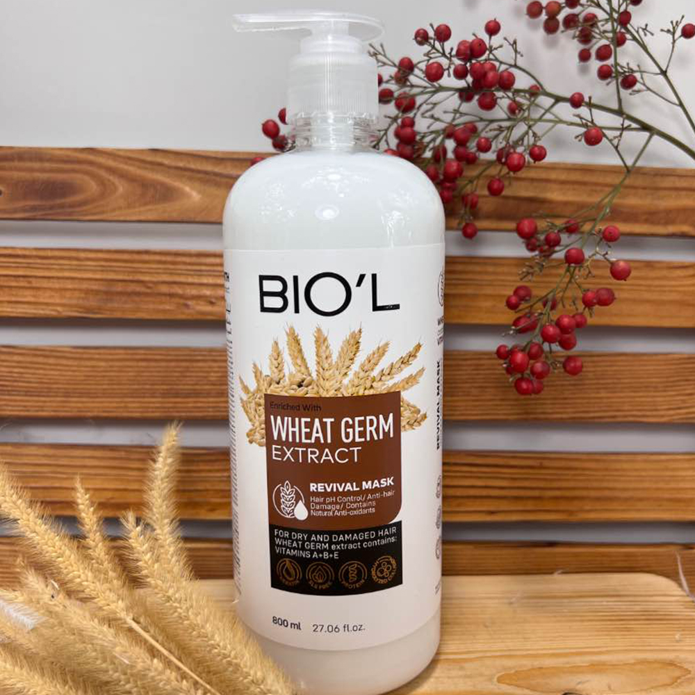 تصویر ماسک مو کراتينه جوانه گندم بیول مناسب موی خشک و آسیب دیده