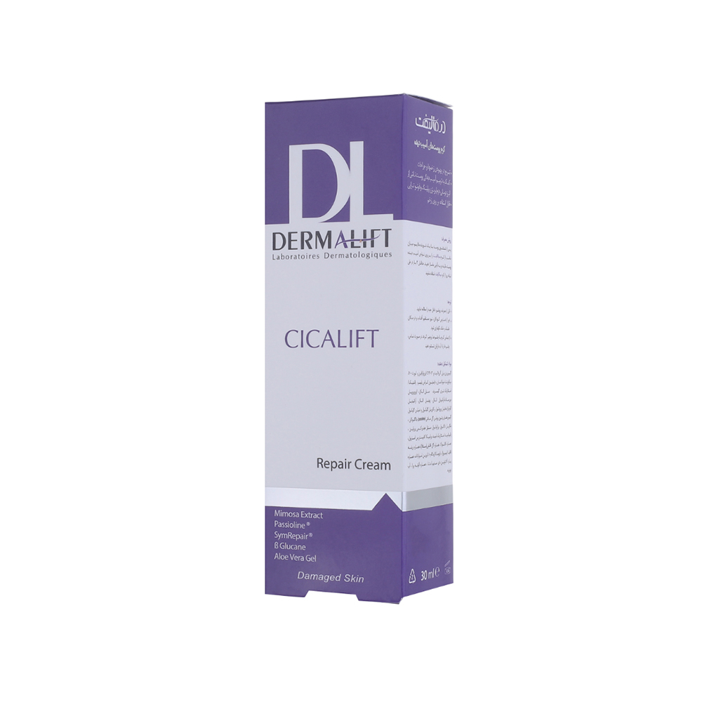 کرم ترمیم کننده درمالیفت مدل Cicalift مناسب پوست آسیب دیده