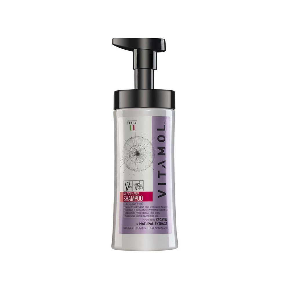 شامپو ویتامول فاقد سولفات مناسب موی فر و مجعد