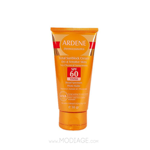 کرم ضد آفتاب SPF60 مناسب پوست خشک و حساس رنگی آردن Ardene