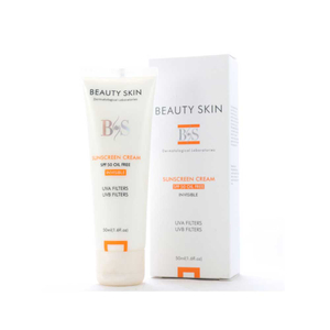 کرم ضد آفتاب بی رنگ با SPF50 بیوتی اسکین Beauty skin