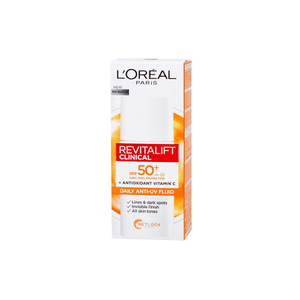 فلوئید ضد آفتاب بی رنگ SPF50 REVITALIFT CLINICAL لورآل LOREAL