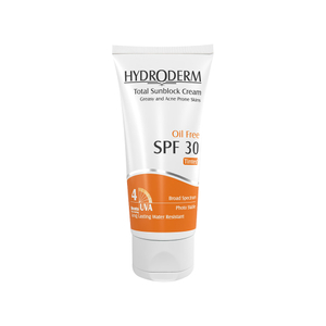 تصویر کرم ضد آفتاب فاقد چربی رنگی Spf30 هیدرودرم hydroderm