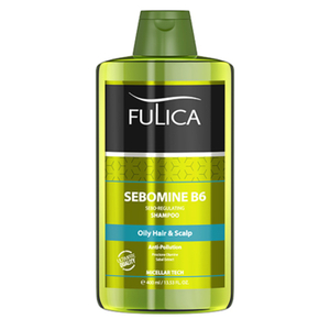 شامپو فاقد سولفات فولیکا مدل Sebomine B6 مناسب پوست سر و مو چرب 400 میل