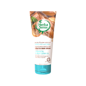 کرم کراتینه مو مغذی و آبرسان آردن هرباسنس مناسب موهای آسیب دیده و شکننده 100 میل