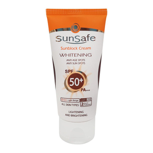 کرم ضد آفتاب روشن کننده سان سیف sunsafe