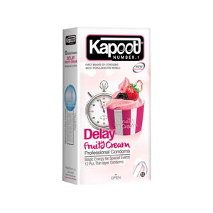 کاندوم تاخیری کاپوت مدل Delay Fruty Cream بسته 12عددی