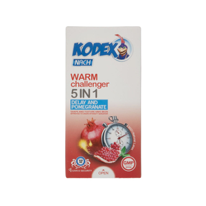 کاندوم کدکس مدل Warm Challenger 5in1 بسته 12 عددی