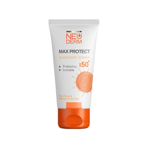 کرم ضد آفتاب SPF50 نئودرم Max Protect مناسب پوست نرمال تا خشک50 میل