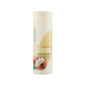 Schon Coconut and Milk Creamy Body Wash شامپو بدن کرمی شیر نارگیل شون مناسب انواع پوست 300 میل