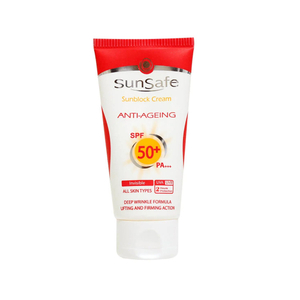 کرم ضد آفتاب ضد چروک بی رنگ SPF50 سیف