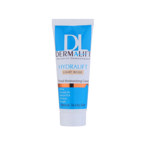 کرم مرطوب کننده رنگی درمالیفت مدل Hydralift مناسب پوست معمولی تا خشک 40میل