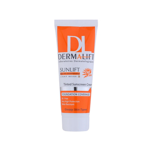 کرم ضد آفتاب رنگی SPF50 درمالیفت مدل Sunlift مناسب پوست چرب 40میل
