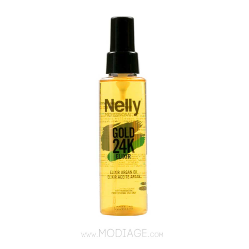 اسپری روغن آرگان ضد موخوره گلد 24k نلی Nelly