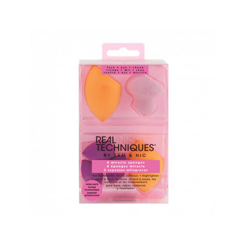 اسفنج آرایشی 6 عددی Miracle ریل تکنیک Real Techniques