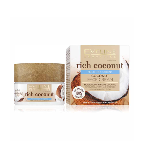 کرم آبرسان صورت Rich Coconut اولاین Eveline