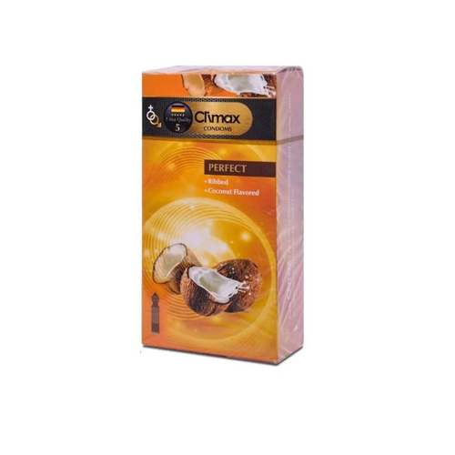 کاندوم شیاردار اسانس نارگیل PERFECT کلایمکس CLIMAX