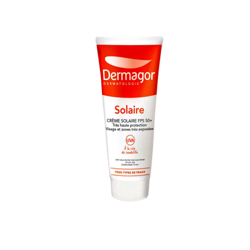 کرم ضد آفتاب بی رنگ انواع پوست SPF50 درماگور Dermagor