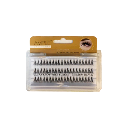 مژه مصنوعی تکی 3D بدون گره متوسط کد 505 امپل AMPLE