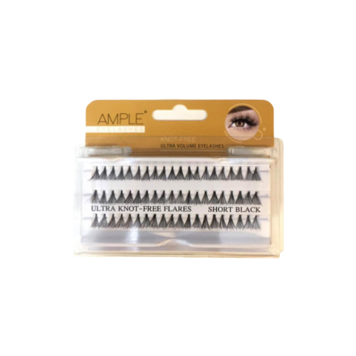 مژه مصنوعی تکی 3D بدون گره کوتاه کد 506 امپل AMPLE