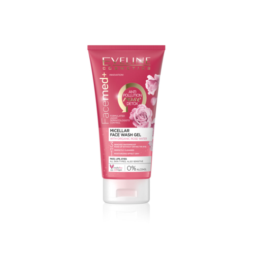 ژل میسلار شستشو صورت Organic Rose Water اولاین Eveline