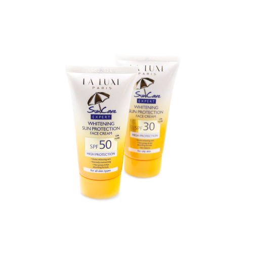 ضد آفتاب SPF 30 + SPF 50 لالوکس - دو عدد در یک پکیح