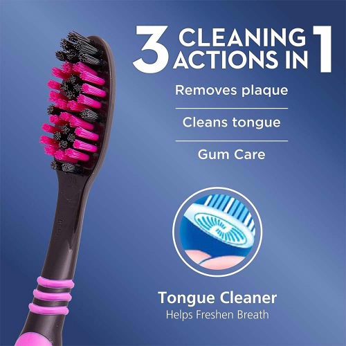 مسواک سه عددی ALLROUNDER BLACK 2+1 اورال بی ORAL-B