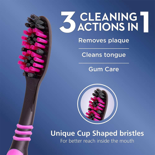 مسواک سه عددی ALLROUNDER BLACK 2+1 اورال بی ORAL-B