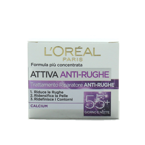 کرم ضد چروک ATTIVA ANTI RUGHE +55 لورآل LOREAL 