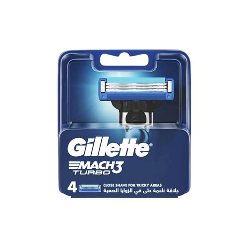 تیغ یدک مدل MACH3 TURBO بسته 4عددی ژیلت GILLETTE