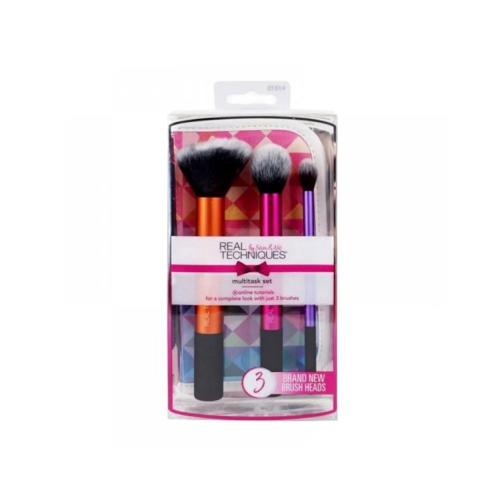 ست براش 3 تیکه همراه کیف MULTITASK SET ریل تکنیک REAL TECHNIQUES